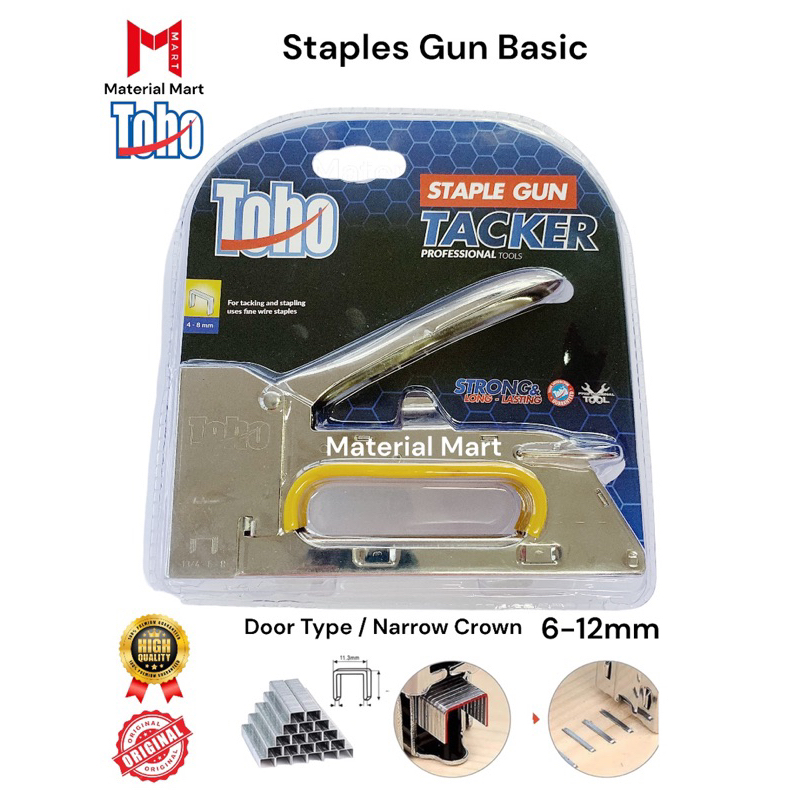 Staples Tembak TOHO ORI Staple Gun Tacker Steples Tembak ASLI Material Mart