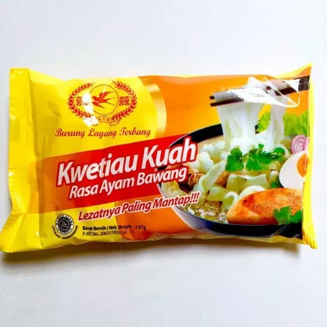 

Kwetiau Kuah Ayam Bawang Burung Layang 85gr