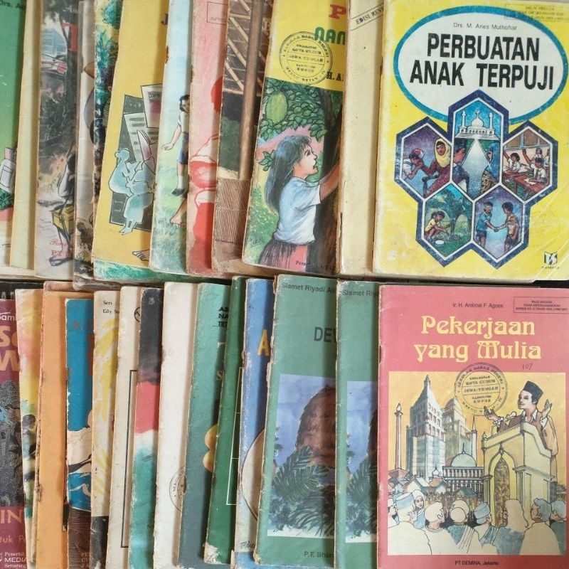 Buku Jadul Buku Bacaan Anak SD 1990s Buku Perpustakaan Lawas