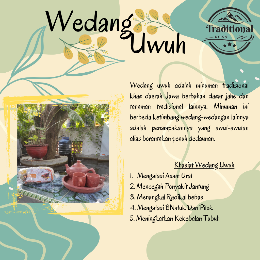 

Wedang Uwuh Komplit tinggal sedu 1 pack isi 10