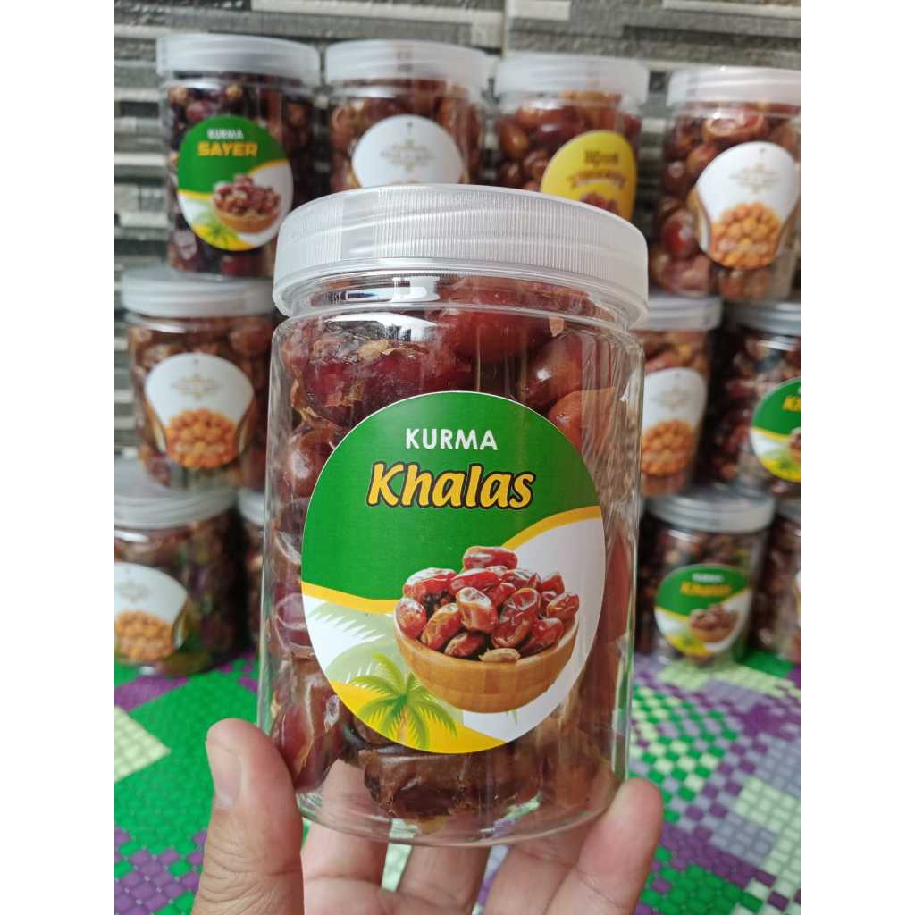 

Kurma Khalas 500g Kemasan Toples