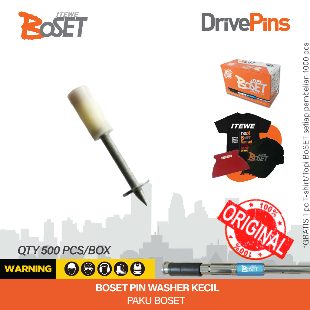 BOSET PIN WASHER KECIL - PROMO (FREE T-SHIRT) 
