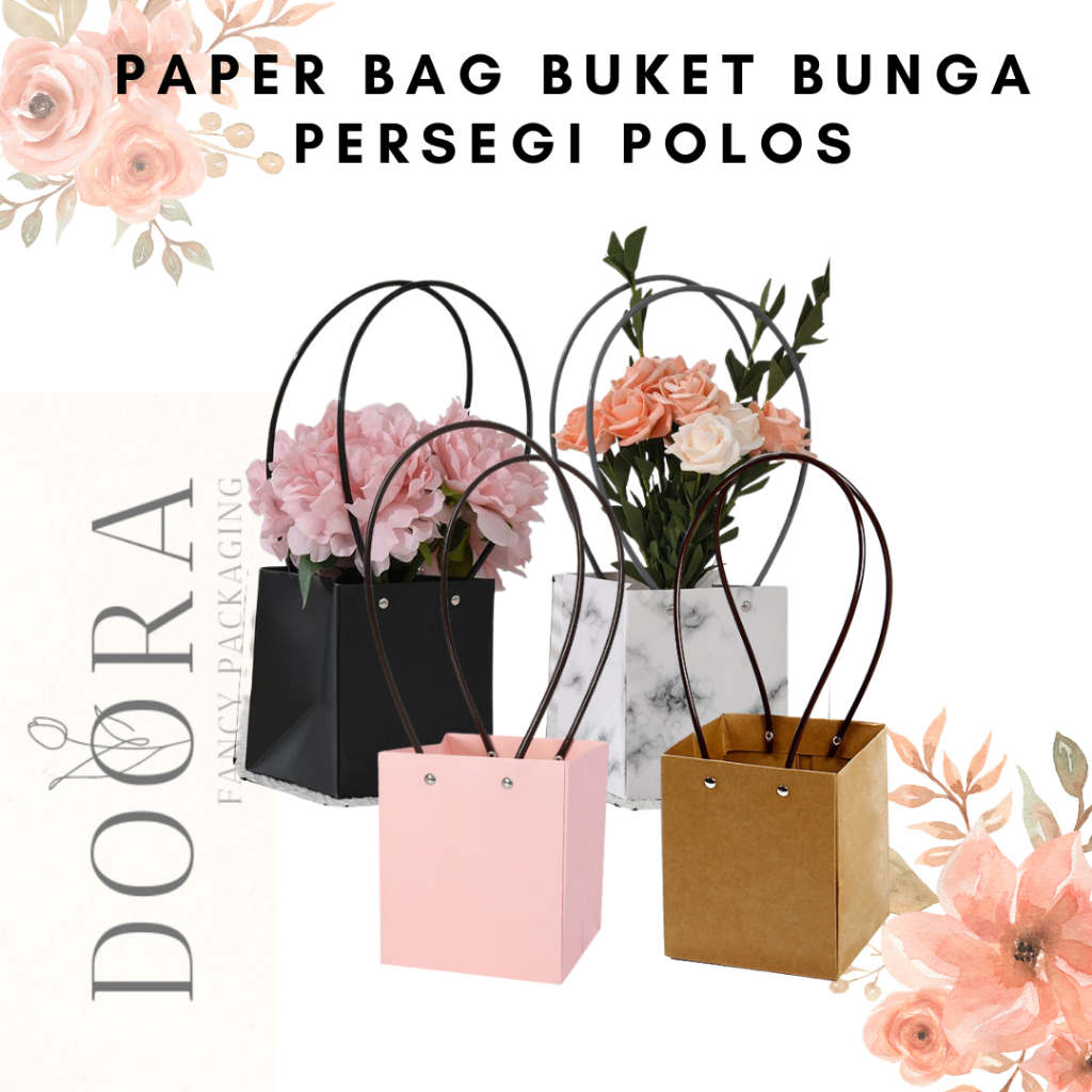 

Paper Bag Buket Bunga Persegi Polos