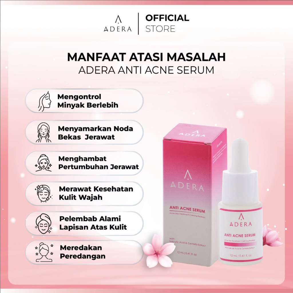 SERUM ADERA ANTI ACNE SERUM ORI ADERA ANTI ACNE SERUM ANTI ACNE ADERA SERUM Original Shopee