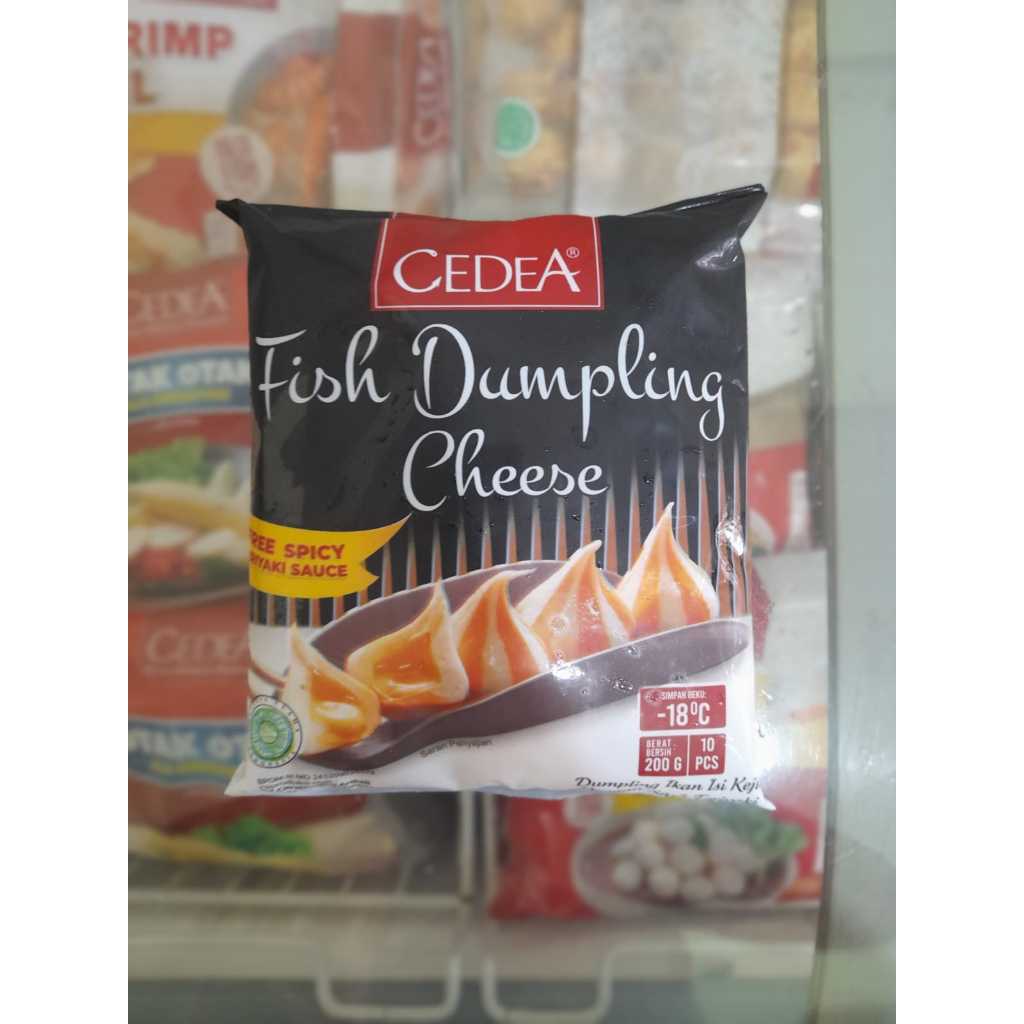 

Cedea dumpling chese isi10 fre bumbu tariyaki/bakso ikan isi keju/cedea