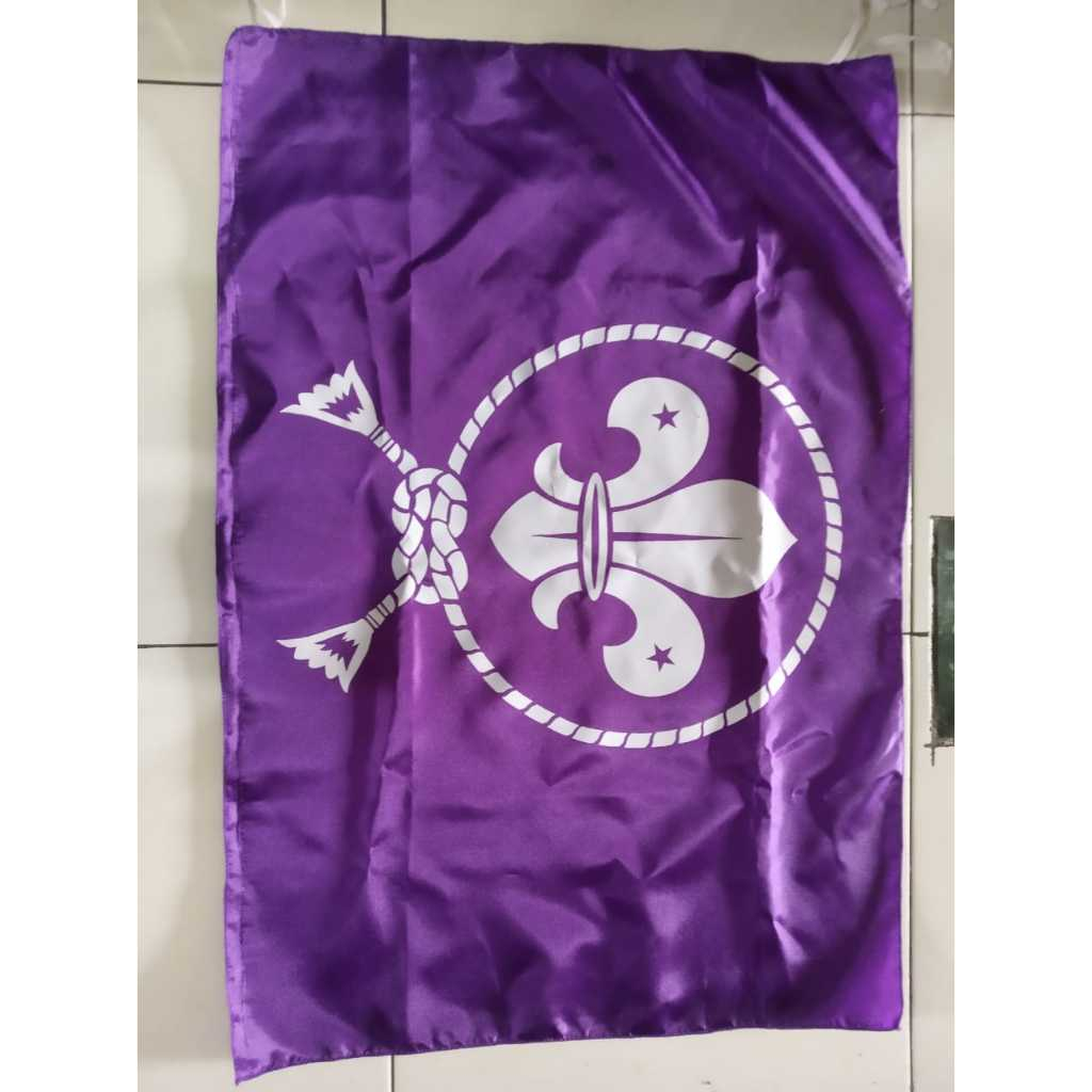 BENDERA PRAMUKA WOSM DAN TUNAS UKURAN 120X80 CM