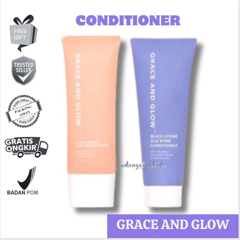 ❤️GV❤️ GRACE AND GLOW BLACK OPIUM SILK RINSE CONDITIONER GRACE AND GLOW CONDITIONER SHAMPOO GRACE & 