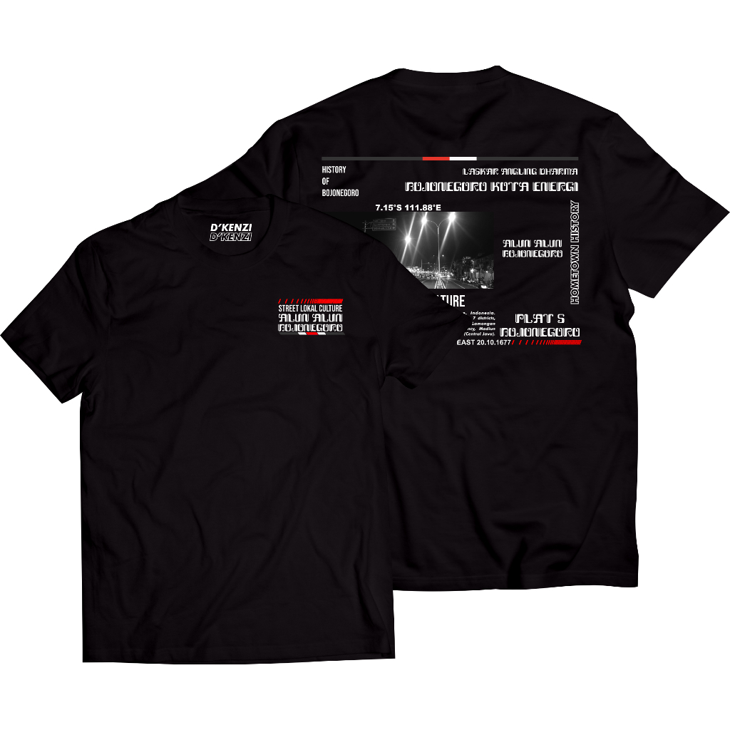 Kaos Bojonegoro Tshirt Bojonegoro PLAT S