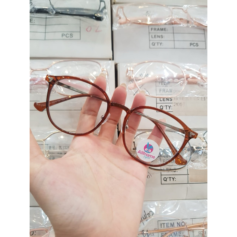 KACAMATA ANTI RADIASI BULAT NOSEPAD RINGAN 8903