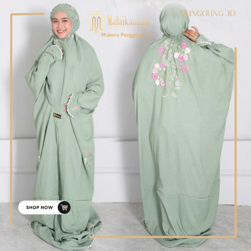 Mukena Terusan Jumbo Mukenah Terusan Bordir Timbul Mukena Lajuran Bordir Katun Rayon Adem Dewasa