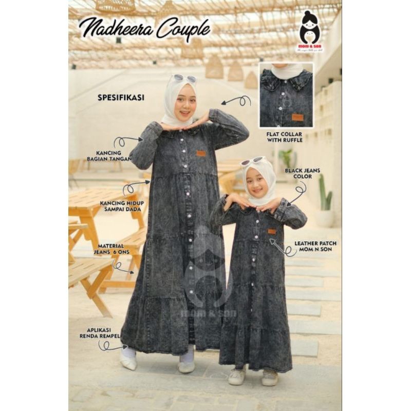 NADHEERA Denim Dress COUPLE