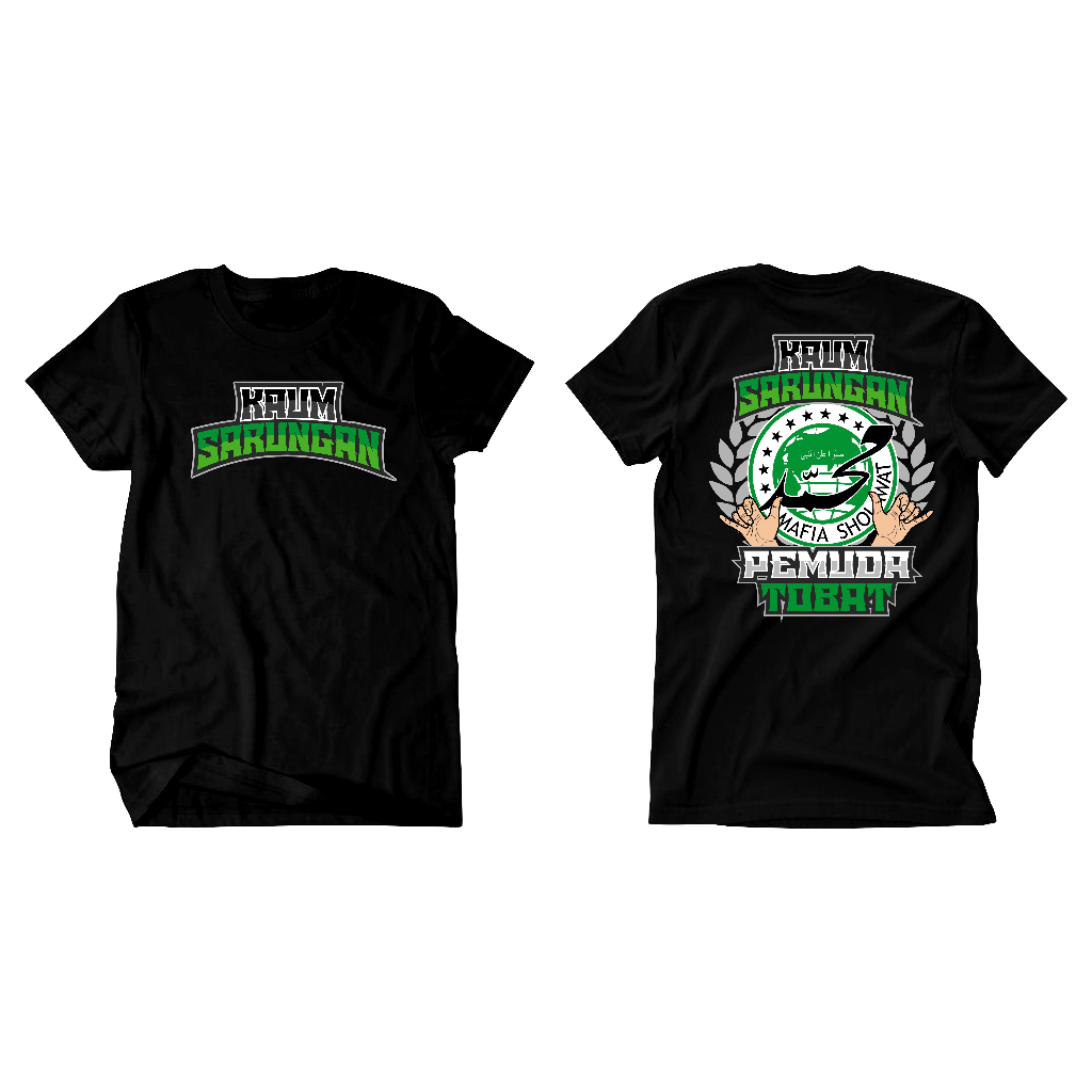 Kalemmerch Kaos Hitam - Mafia Sholawat Kaum Sarungan Pemuda Tobat