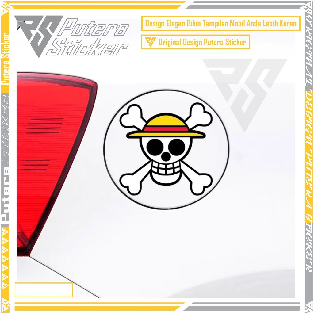 sticker stiker one piece cutting stiker one piece stiker tangki mobil one piece luffy