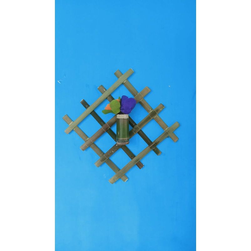 hiasan-dinding,bambu