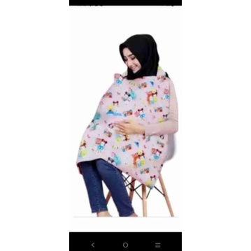 BBE - Apron Menyusui Nursing Cover Apron besar penutup Menyusui Apron Menyusui / Nursing Cover Karak