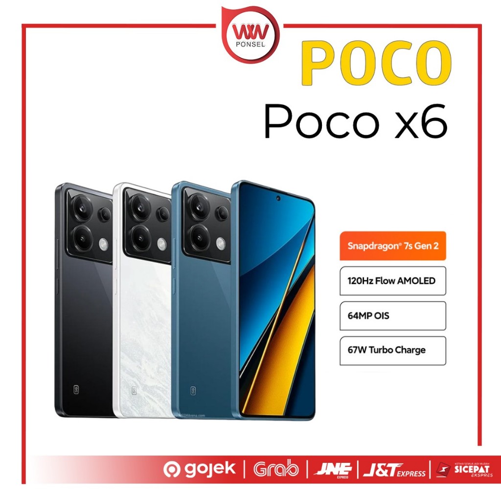 Hp Poco X6 Ram 12GB Internal 256GB Garansi Resmi