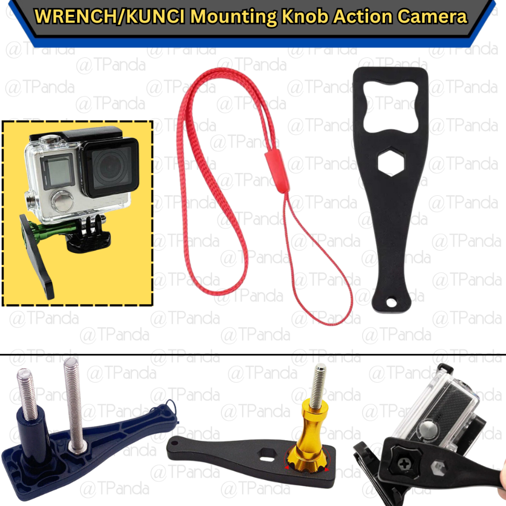 Action Camera Knob Wrench Alat Kunci Spanner Untuk Mounting Sekrup Kamera Aksi GoPro DJI Insta360 Xi
