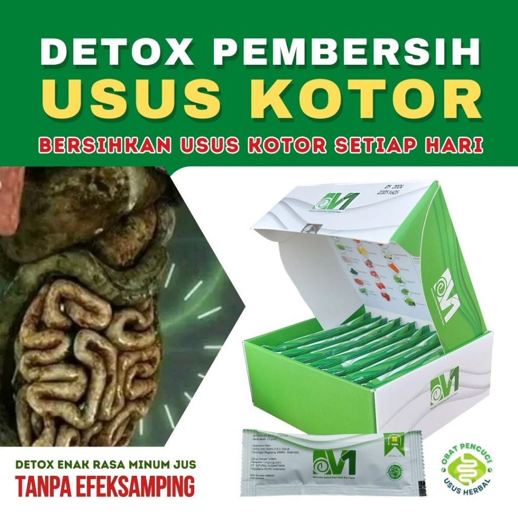 Detox Pembersih Usus dan Detoksifikasi Detox Usus Kotor Detox Usus Pelancar BAB Detok Buah Sena Penc