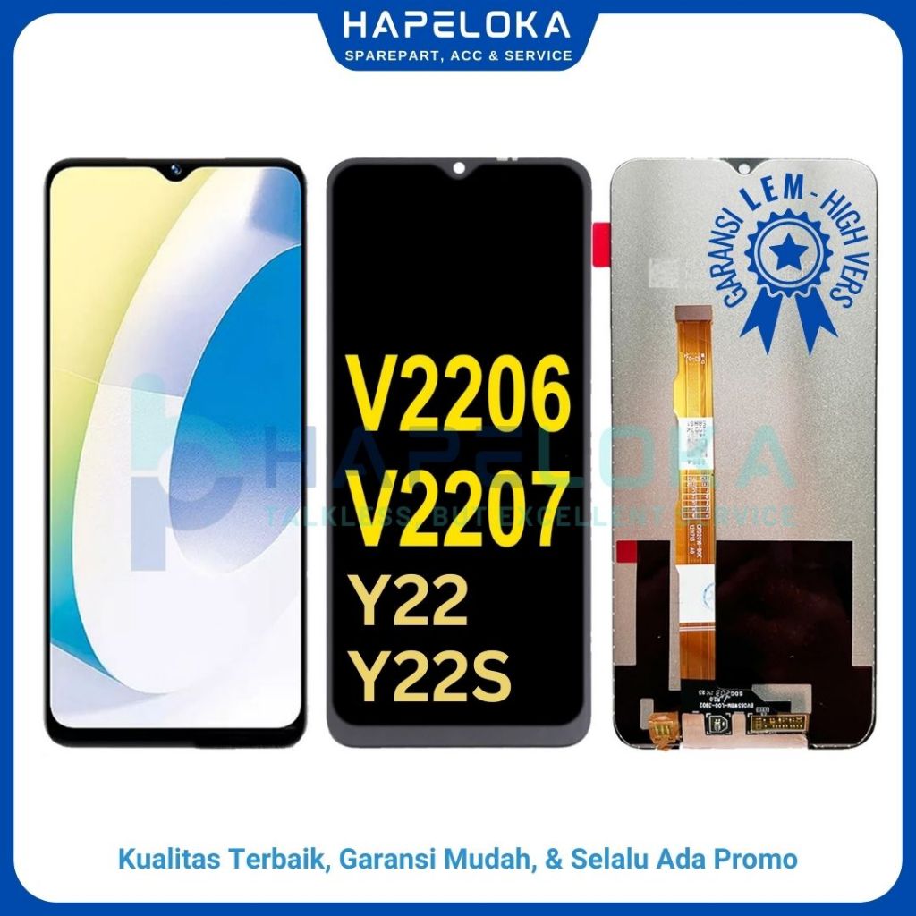 LCD TOUCHSCREEN VIVO Y22 / VIVO Y22S / V2206 / V2207 - ORI COMPLETE