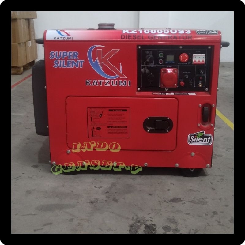 GENSET PORTABLE SUPER SILENT KATZUMI KZ10000US3 DIESEL GENERATOR 5000WATT