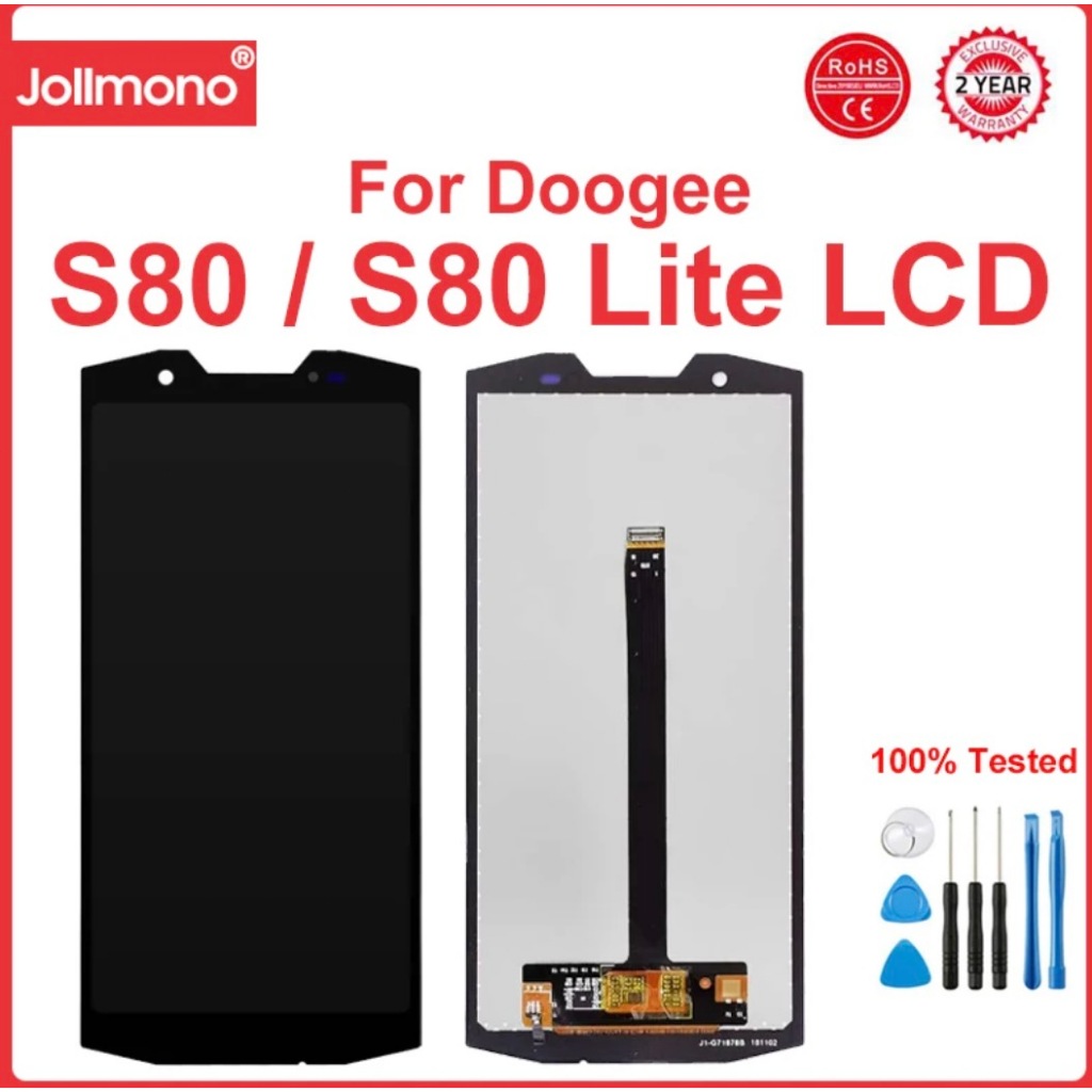 5.99''For Doogee S80 LCD Display+Touch Screen Digitizer Assembly For Doogee S80 Lite S80Lite Mobile 