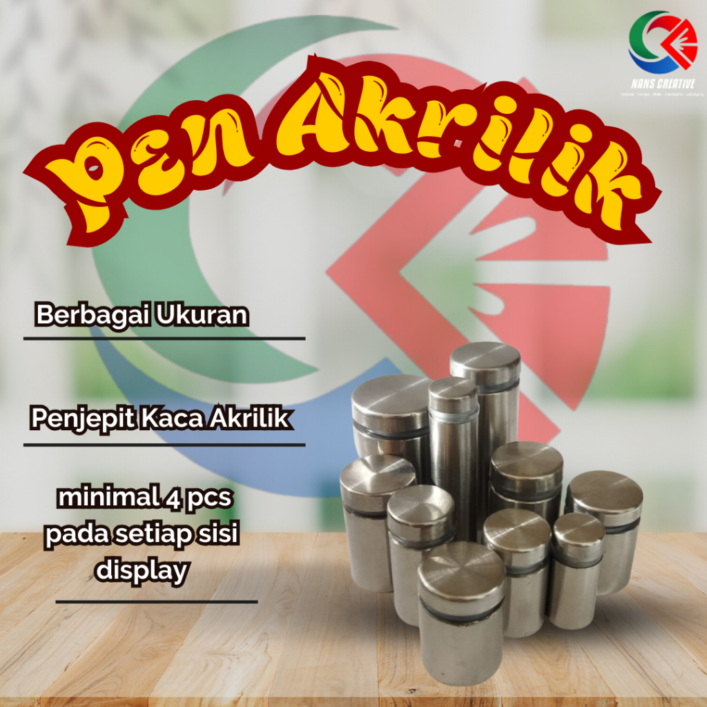 Pen Iklan/ Pen Akrilik/ Baut Akrilik/ Pin Akrilik