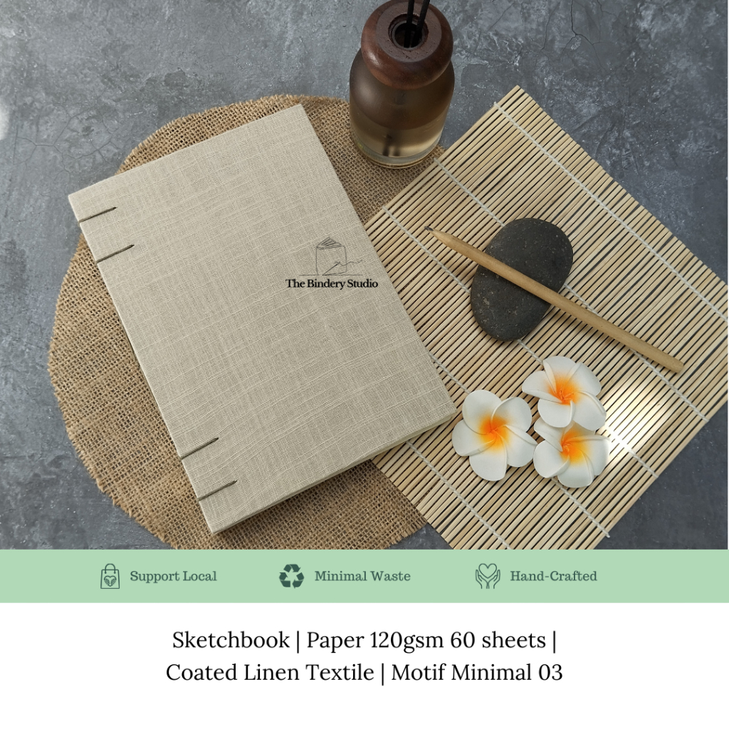 

[Handcrafted] Sketchbook | Manual Binding | Motif Minimal 03