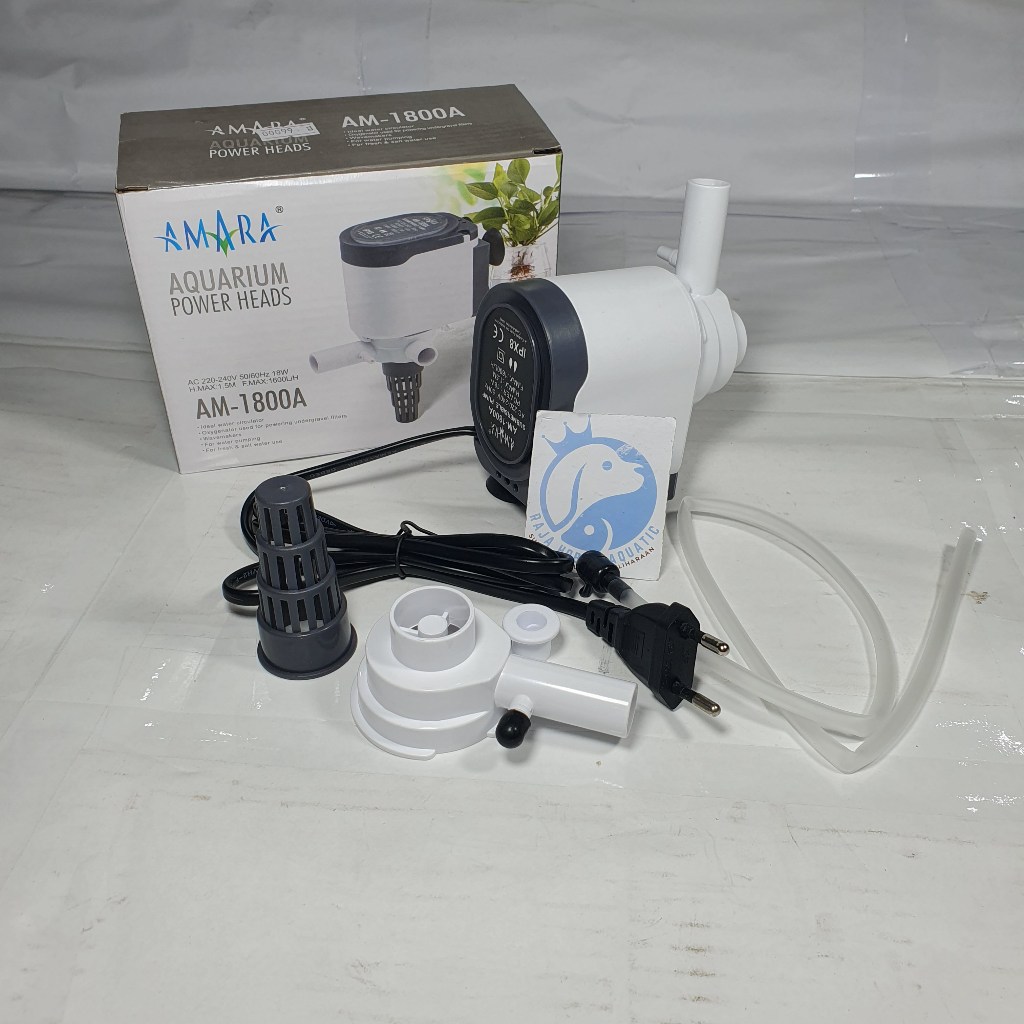 AMARA AM 1800A 1800 POMPA AIR AQUARIUM POWER HEAD AKUARIUM HIDROPONIK
