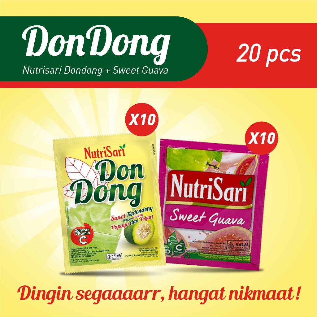 

Nutrisari Dondong Paket Nutrisari Sweet Guava (2x10 sachet)