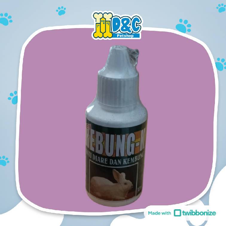 REBUNG K KELINCI 30ML - OBAT ANTI KEMBUNG & DIARE MENCRET PADA KELINCI