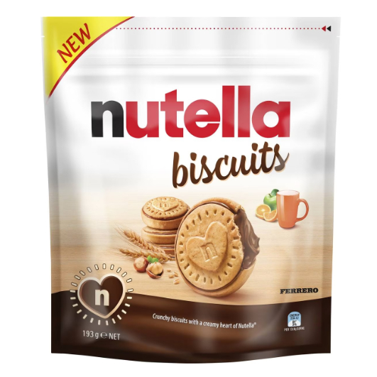 

Nutella Biscuits 193g Australia ISI 14 KEPING