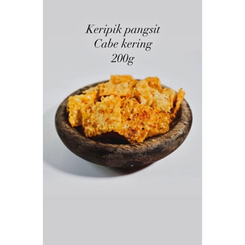 

KERIPIK BAWANG/KERIPIK PANGSIT CABE KERING GURIH RENYAH BERKUALITAS 200 gram