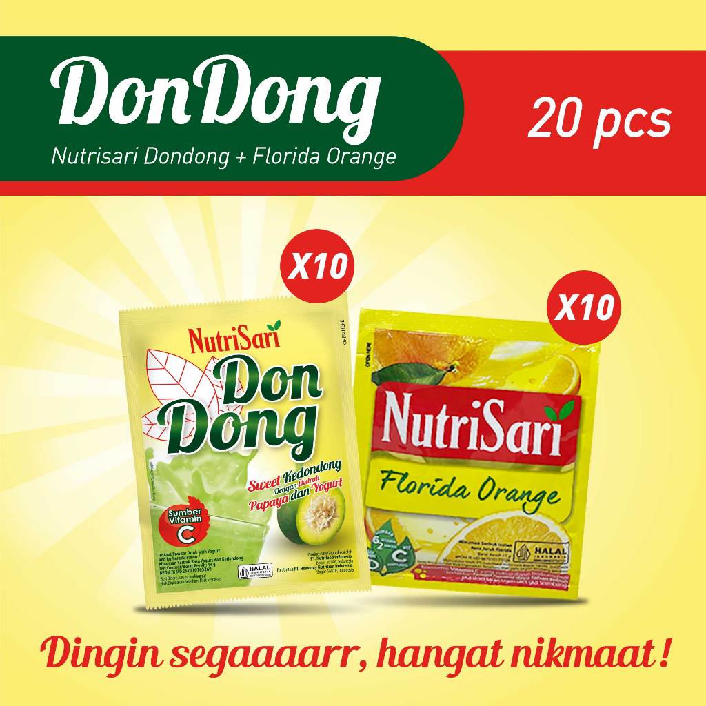 

Nutrisari Dondong Paket Nutrisari Florida Orange (2x10 sachet)