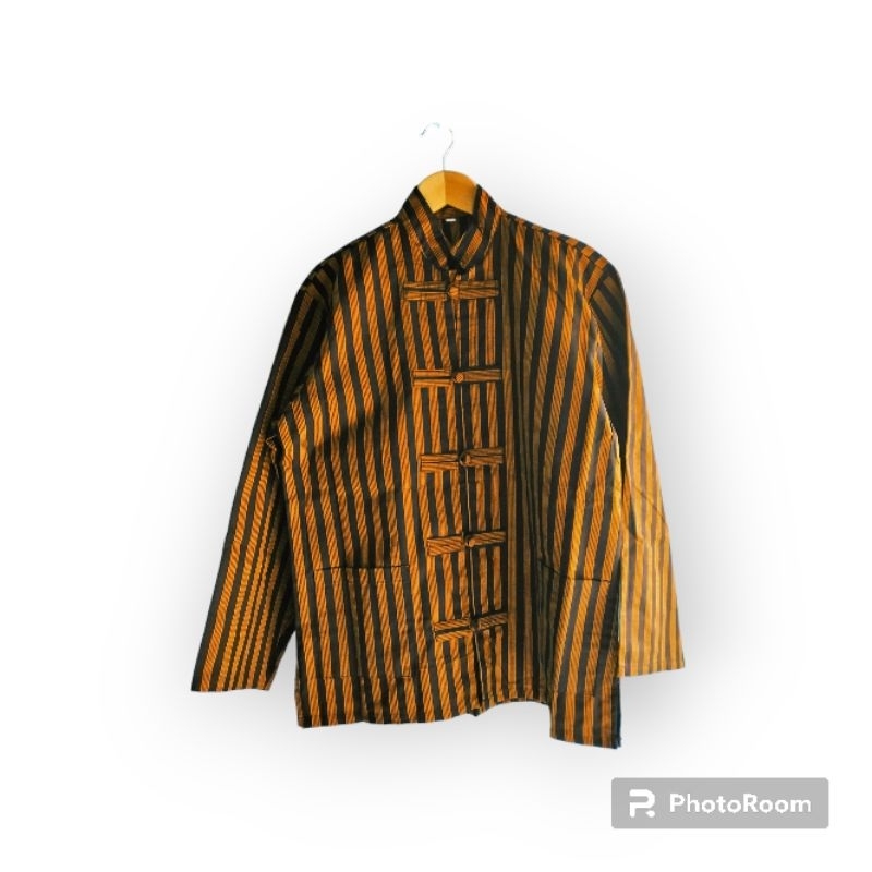 Baju Surjan Lurik Koko Shanghai Dewasa | Kemeja Lurik | Koko Lurik Shanghai | Surjan Lurik | Surjan 