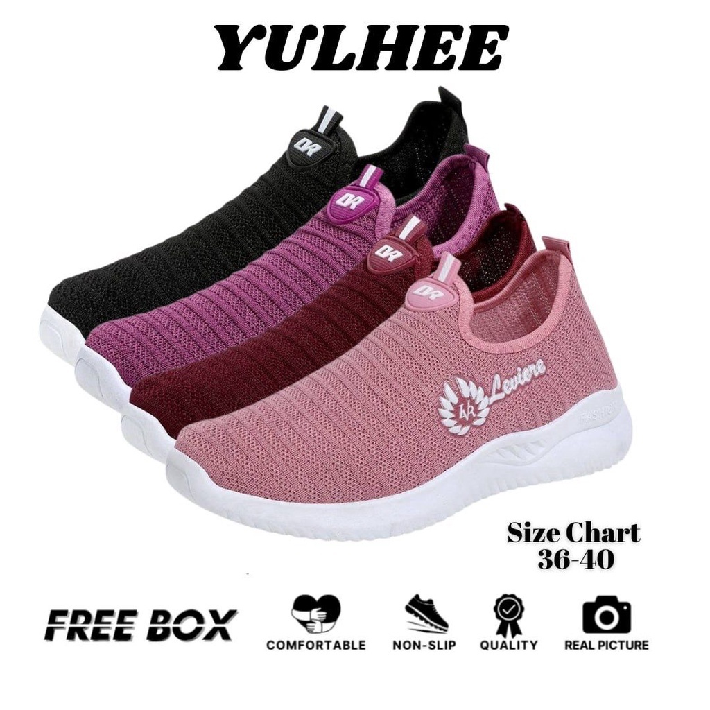 Sepatu Sneakers Wanita Polos Sepatu Slip On Sport