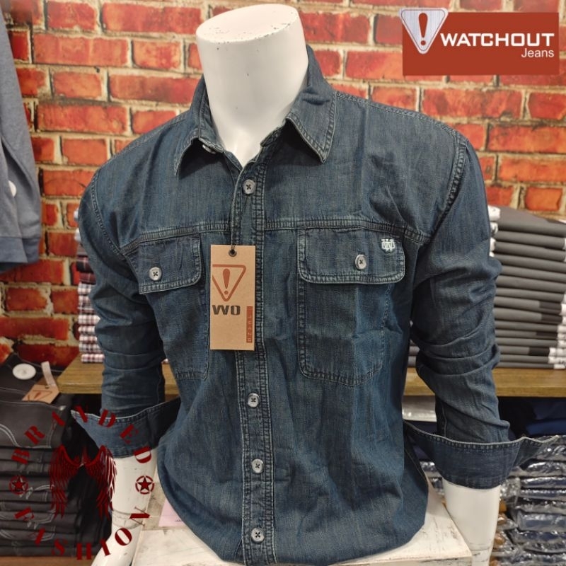 WATCHOUT JEANS RM KEMEJA LENGAN PANJANG JS303060034 DK DENIM
