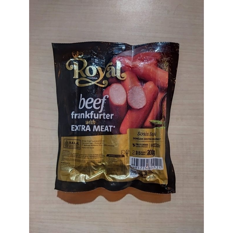 

Royal Belfoods Beef Frankfurter Sausage 200g with Extra Meat