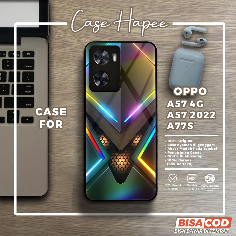 Case Oppo A57 4G A57 2022 A77S Casing Oppo A57 4G A57 2022 A77S [GLXY] Casehapee Case Glossy Case Ae