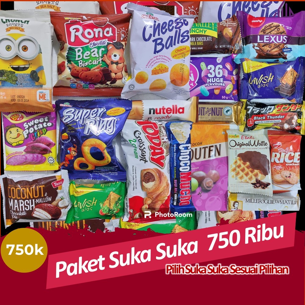 

PAKET SUKA SUKA 750 Ribu / Snack import Pilih Sendiri LIVE