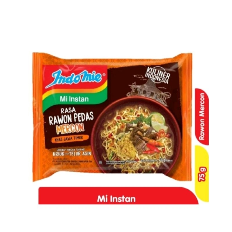 

Indomie Kuah Rasa Rawon Pedas Mercon