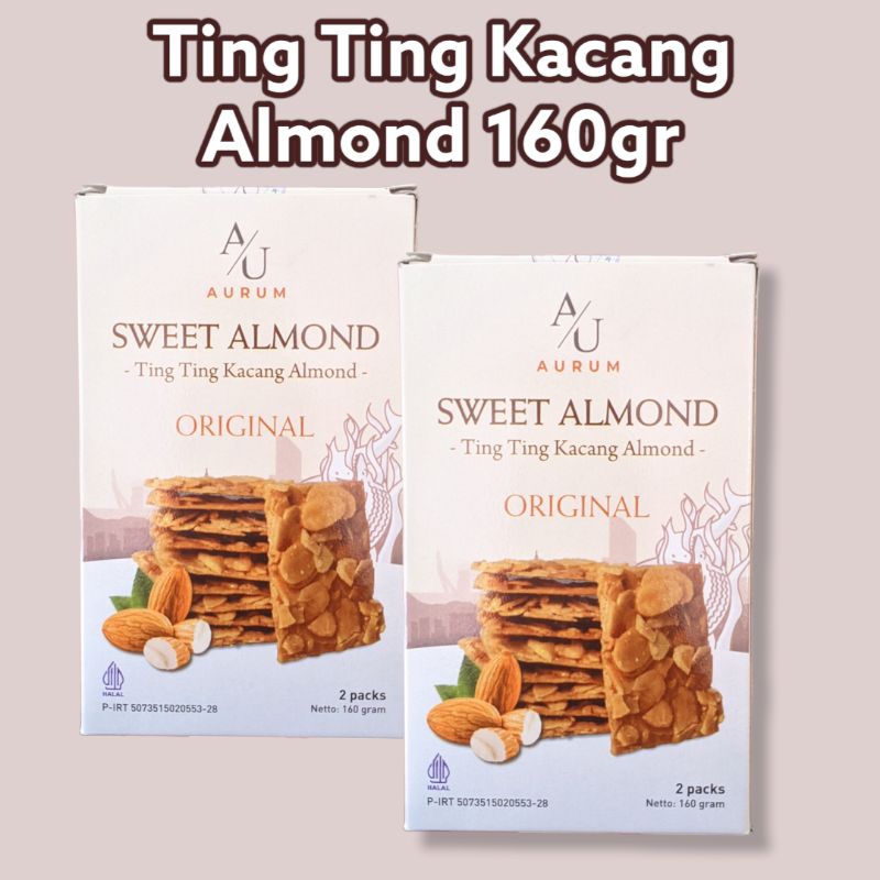 

AURUM TING TING KACANG ALMOND 160GR