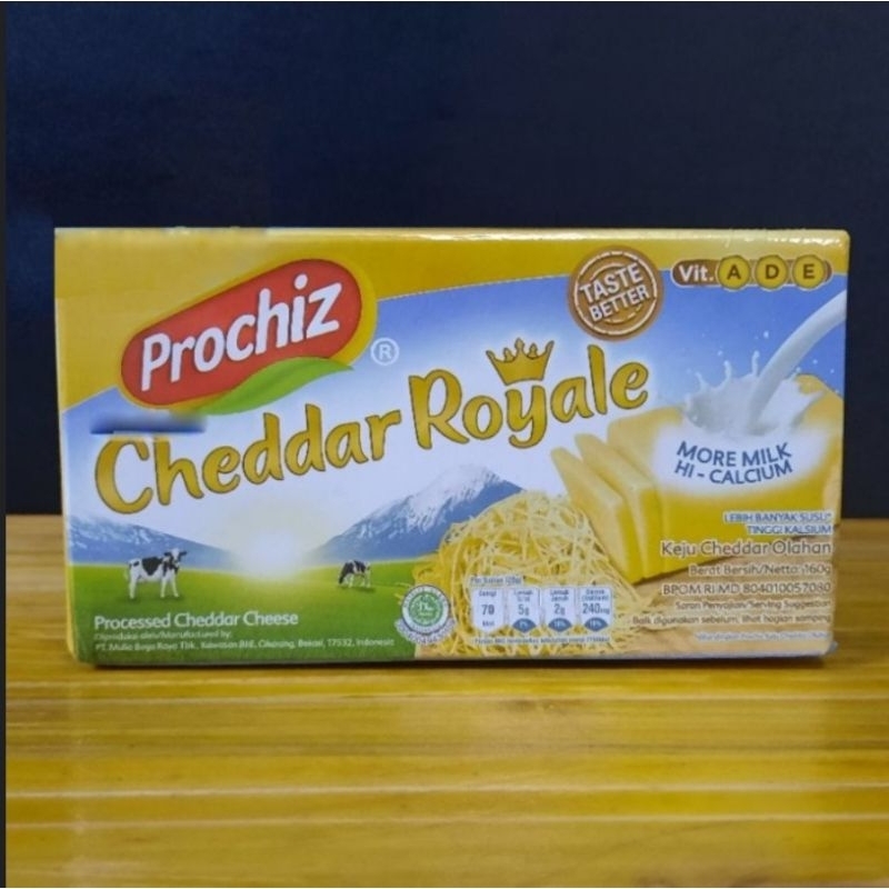 

Prochiz Keju Cheddar Royale 160gr