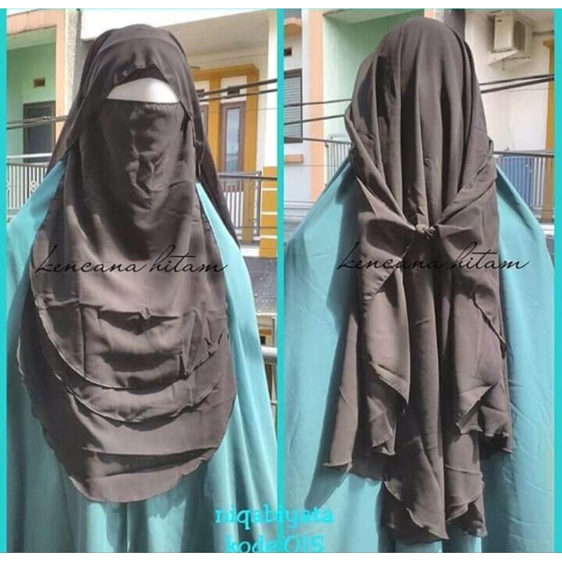 PRELOVED Niqab Yaman 2layer | Niqabiyata by Kencana Hitam