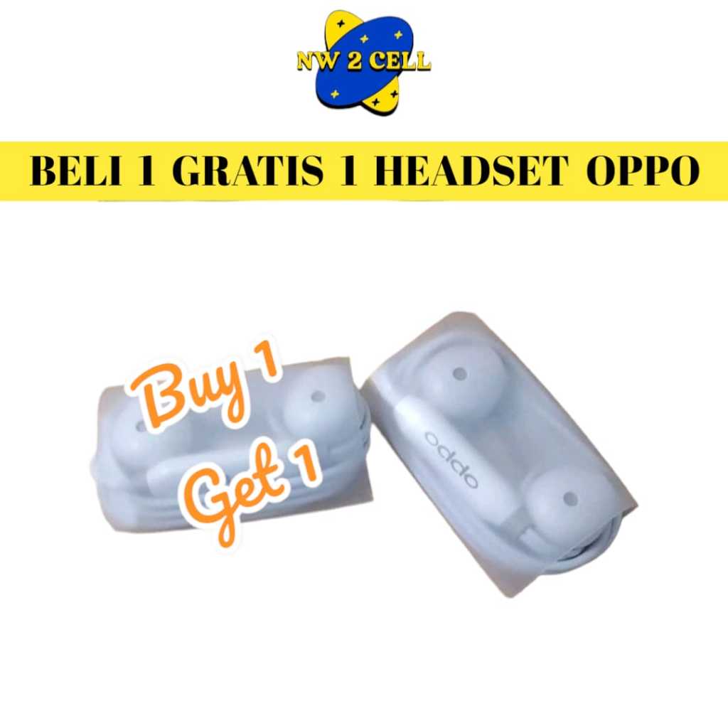 HEADSET OPPO ( BELI 1 GRATIS 1 ) / HEADSET OPPO ORIGINAL / HEADSET OPPO A15 / HEADSET OPPO A1K / HEA