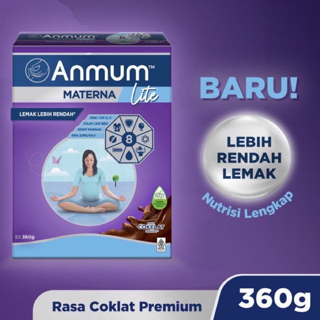 

susu ANMUM materna lite 360gr cokelat