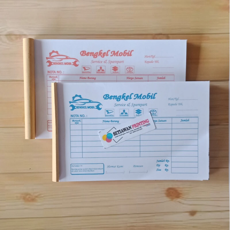 

Nota Servis Bengkel Mobil - Buku Nota Bengkel Mobil