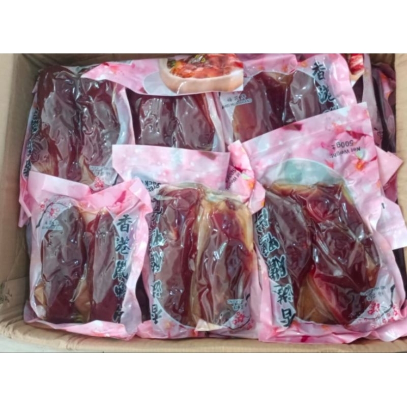 

Preserved Duck Meat Daging Bebek Mei Hua Hongkong 500Gr