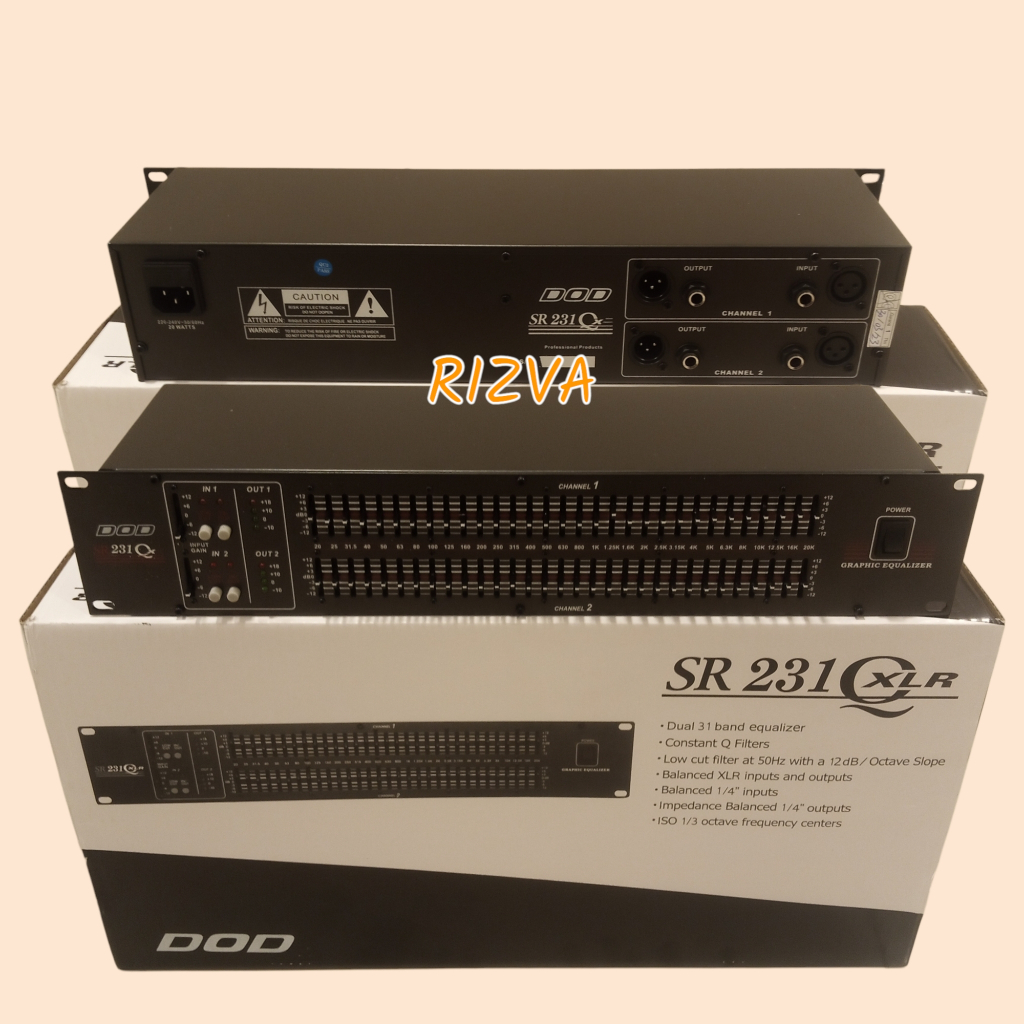 DOD SR231 DUAL 31 BAND EQUALIZER SR 231