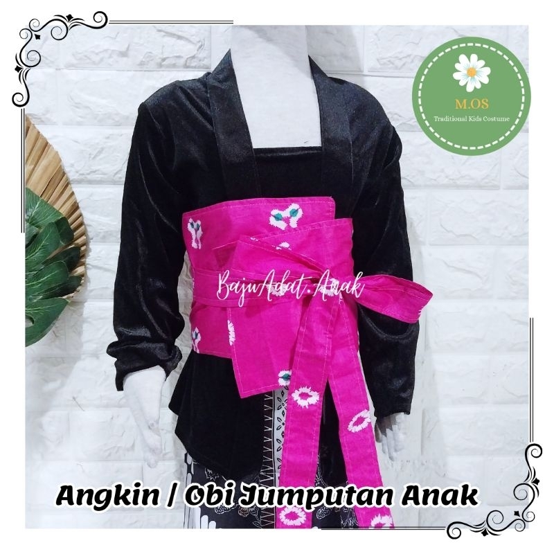 Angkin jumputan | Angkin kebaya jumputan | Obi belt anak | Obi belt jumputan | Obi kebaya anak | Sab