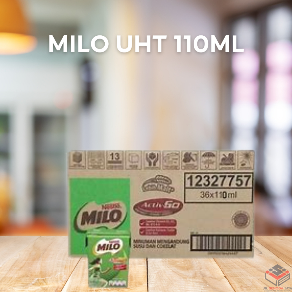 

MILO SUSU ACTIV GO UHT 110ml dan 180ml 1 Dus isi 36 Kotak